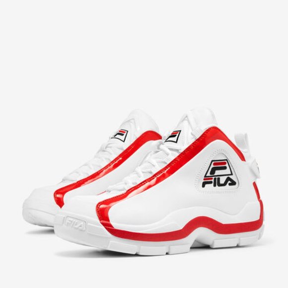 Fila Grant Hill 2 OG Mid Mens Basketball Shoes White Red 1BM00637-114 NEW Size 9 - Picture 5 of 9